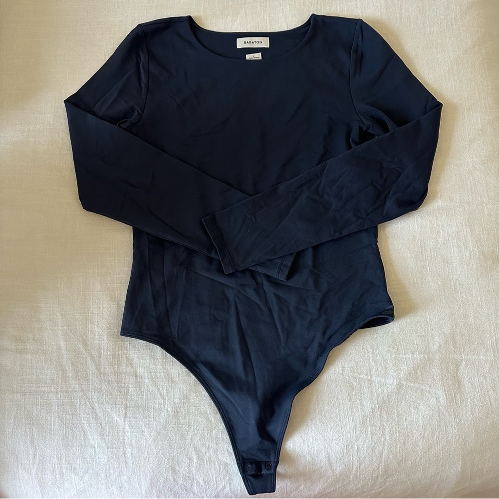 Navy Aritzia Contour Bodysuit